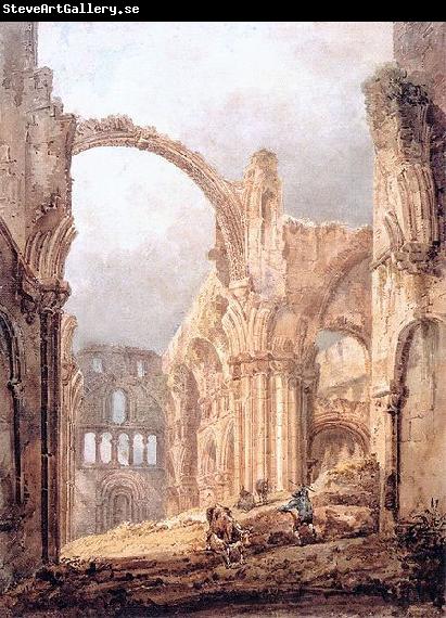 Thomas Girtin Interior of Lindisfarne Priory